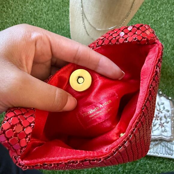 Red Sequin Sparkly Micro Mini Purse Bag - Picture 4 of 5